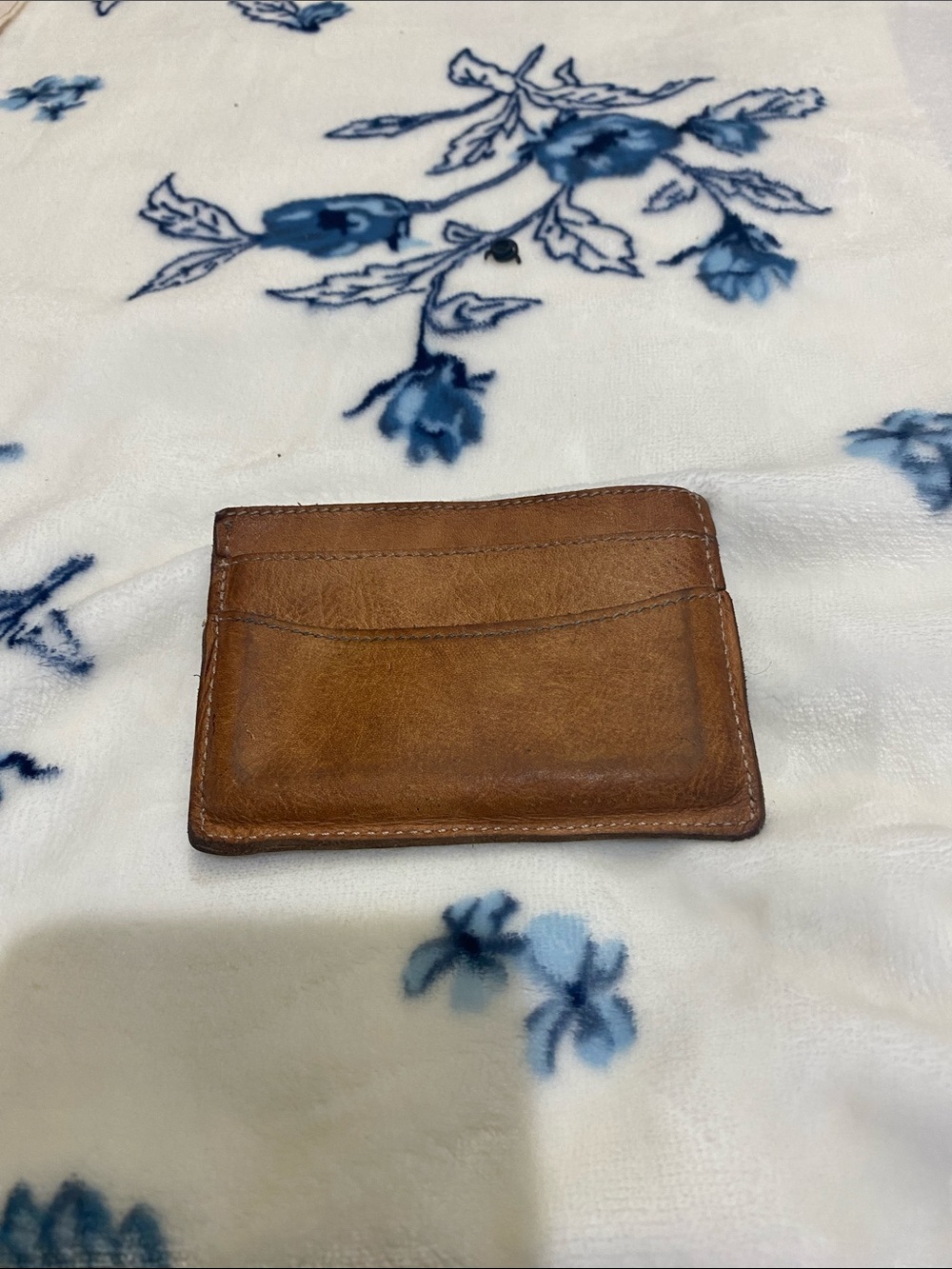 Bed Stu Tan Leather Card Holder - Minimalist Wallet - Picture 3 of 10
